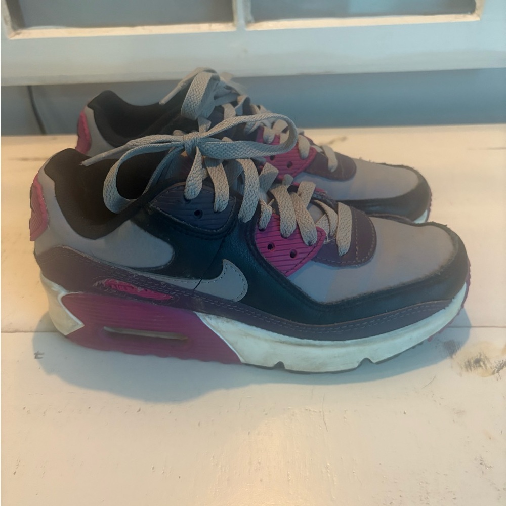 Nike Air Max Kids Sneakers - Black, Gray, Purple, and Pink